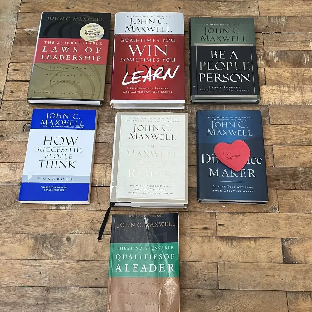 Lot of 7 John C. Maxwell Books Titles Shown Hardcover and Paperback